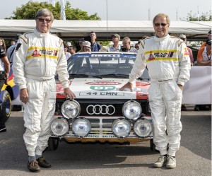 Hannu Mikkola and Arne Hertz at Goodwood last year